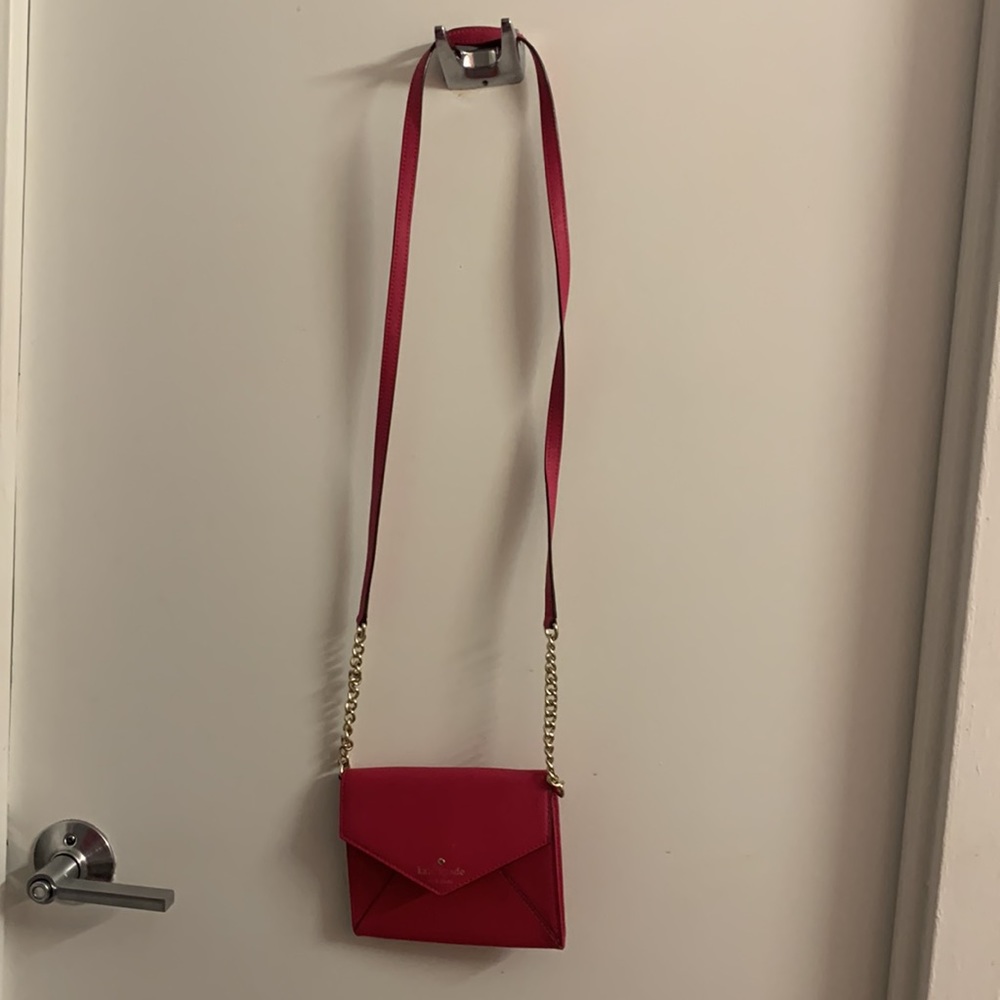 Kate Spade Cedar Street Monday Envelope Slim Crossbody Bag (Hot Pink) - Picture 2 of 3